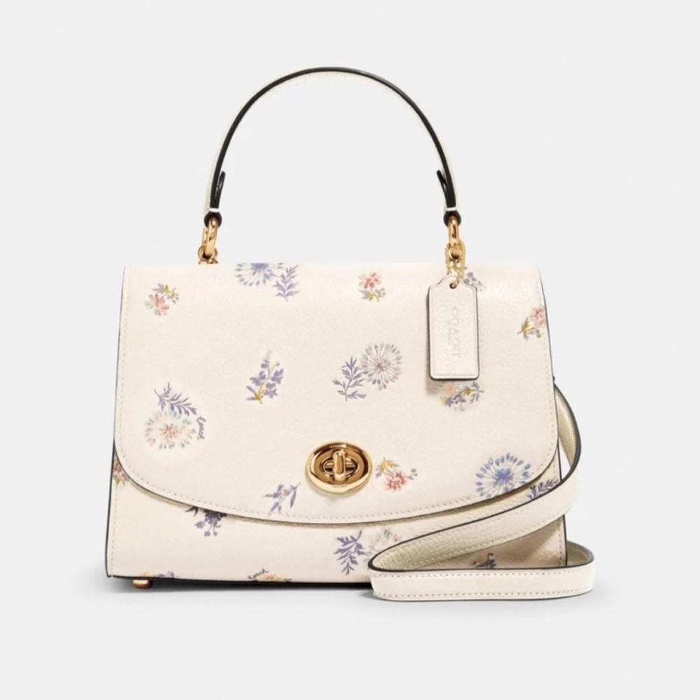Authentic coach dandelion floral tilly top cross body